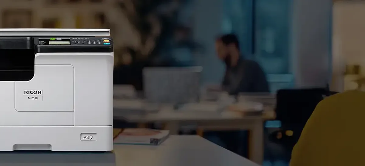 Ricoh A3 multifunction printer in an office